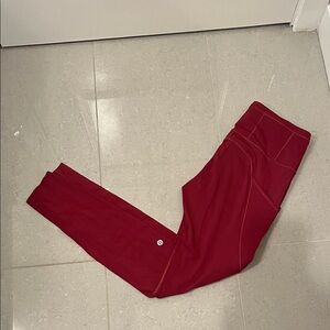 Lululemon red leggings